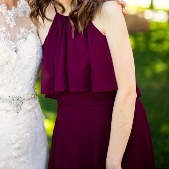 Azazie Emmalyn in Cabernet Size A0 - Picture 3 of 3